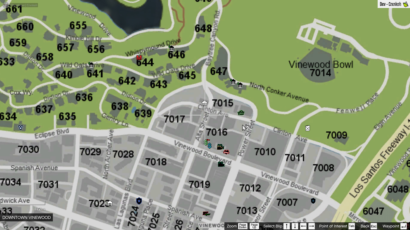 gta v fivem postal codes interactive map