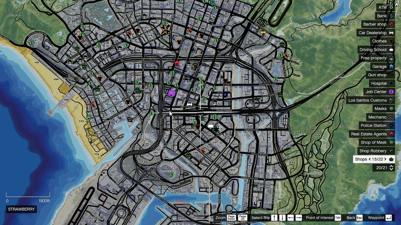 Карта рп города