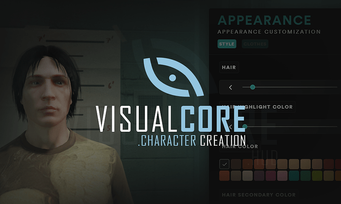 Visual Core Char Creation