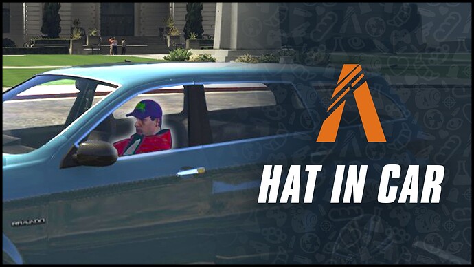hat in car