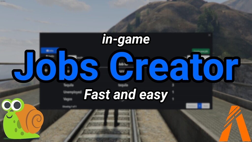 💼 Jobs Creator 5 0 ESX QBCore in game Job Creation Menu without