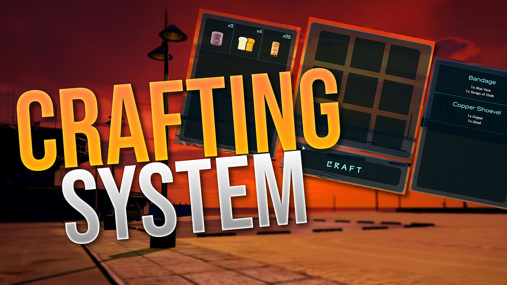 myCrafting - Crafting system for weapons and items with recipe system