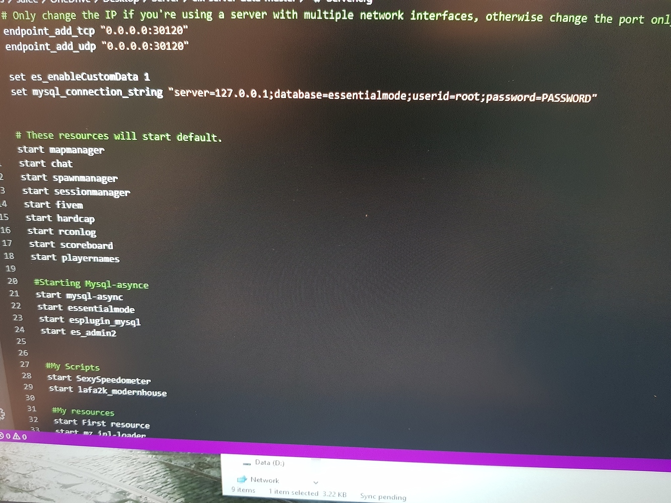 error on loading lua script files rappelz private server