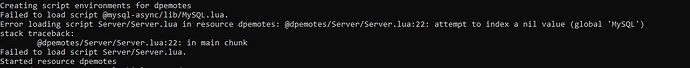 Intriguing DPEmotes Server Script Error