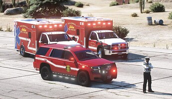 fire medic and fligh car