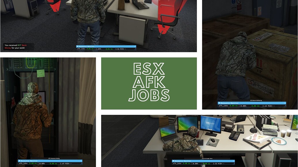 [RELEASE][FREE][ESX] AFK Jobs - Releases - Cfx.re Community