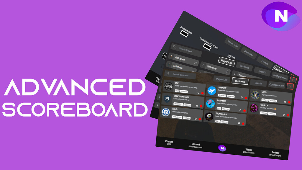 FREE ESX QBCore Advanced Scoreboard Releases Cfx re Community