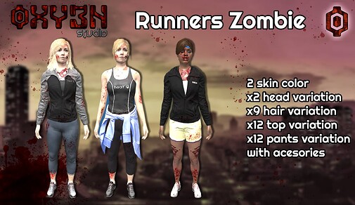 Runners Zombies Style 1
