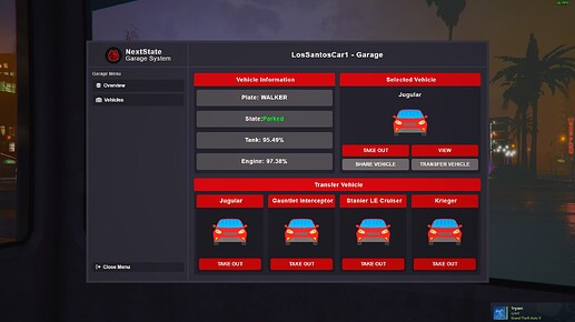 [PAID] [ESX] NS Garage System - Releases - Cfx.re Community
