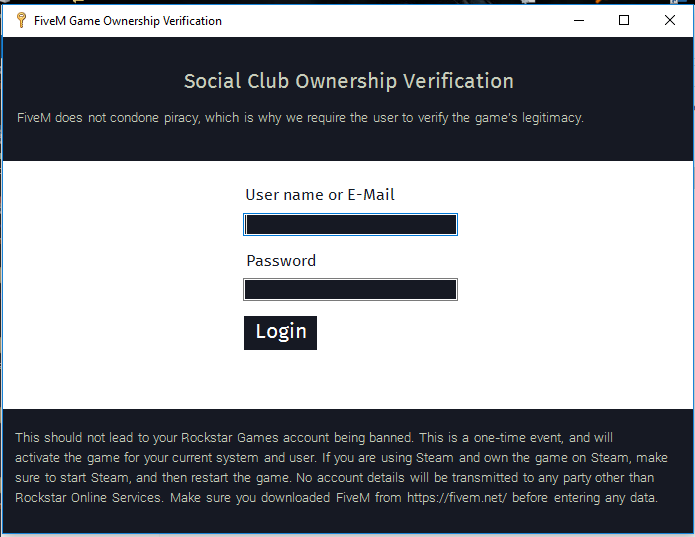 Cant pass the social club account verify step - FiveM Client Support -   Community