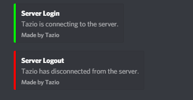 Tazio Server Log Releases Cfx Re Community - roblox discord chat logs