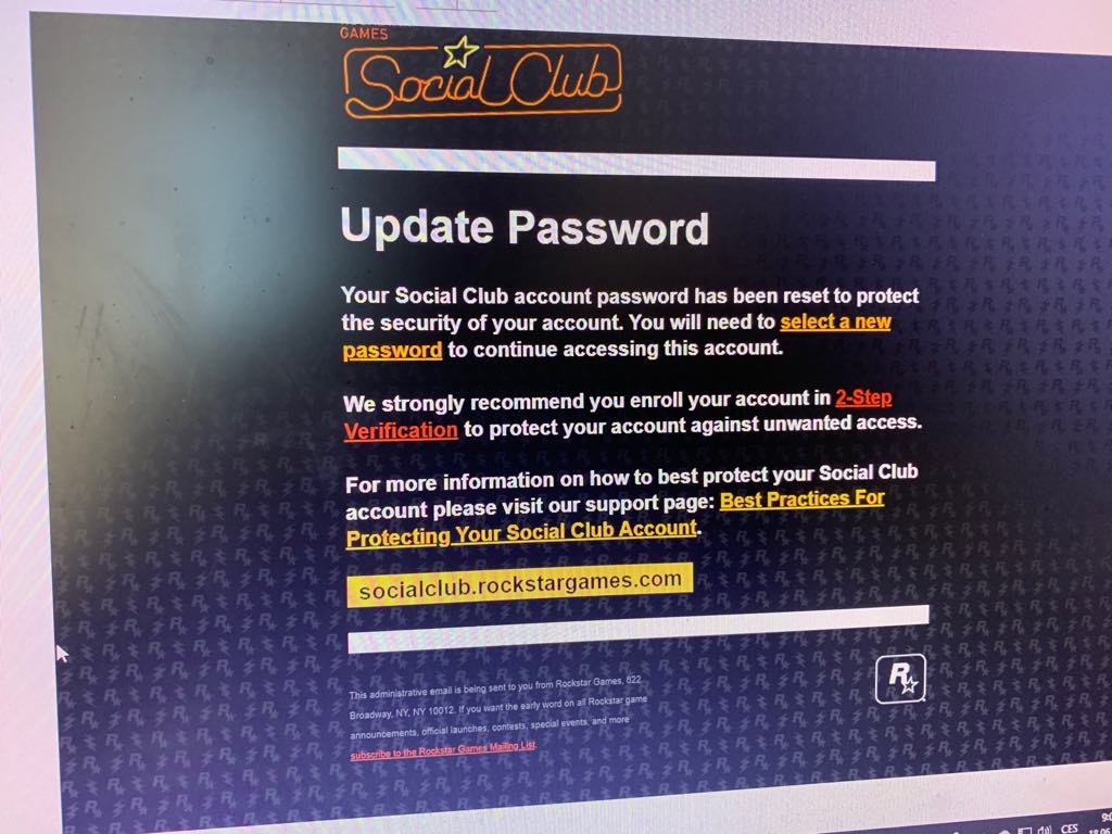Social Club account stolen : r/rockstar