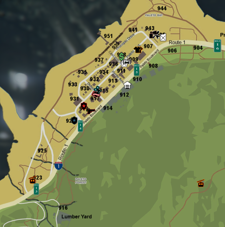 gta 4 map with street names