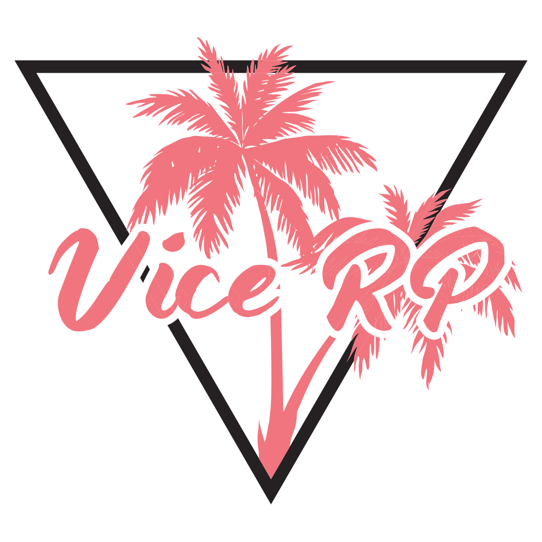 Vice rp. VICERP logo. VICERP logo White.