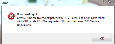 Fivem Cant Download Gta V Patch Runtime Error (When Installing) - Fivem  Client Support - Cfx.Re Community
