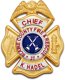Keegan Hadel Fire Chief Badge