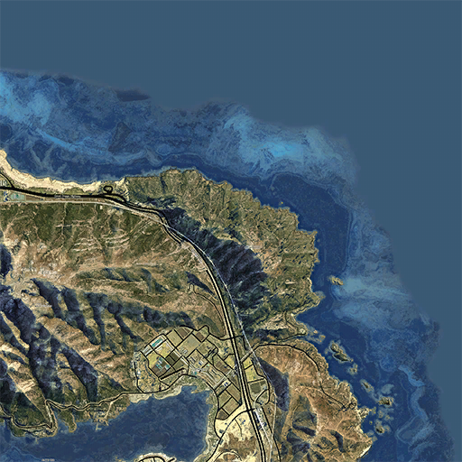 Realistic Atlas map of San Andreas [Fullmap and minimap] - Visuals