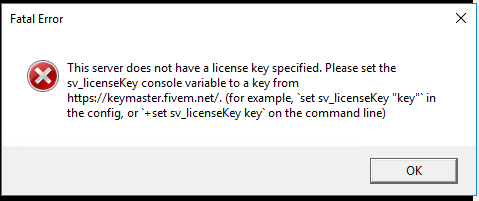 Help Sv License Key Error Discussion Cfx Re Community