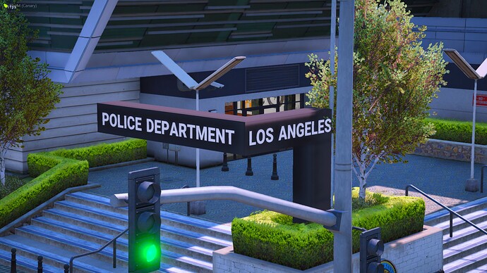 Los Angeles Police Department Sign [Mission Row]
