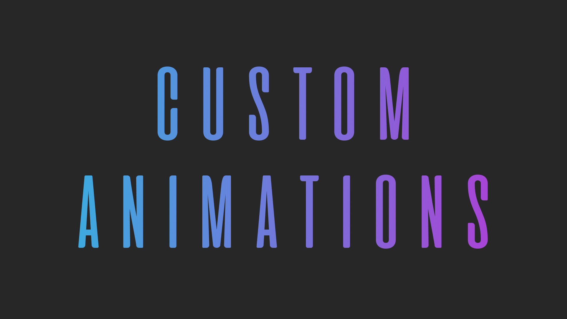 Custom Animations Pack #1 