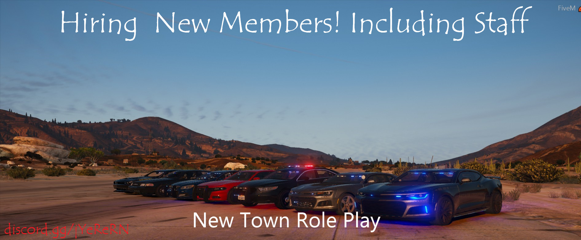 New Town Role Play Looking To Hire Staff Vmenu Discord Unmarked Cars 100 Addon Cars Server Bazaar Cfx Re Community