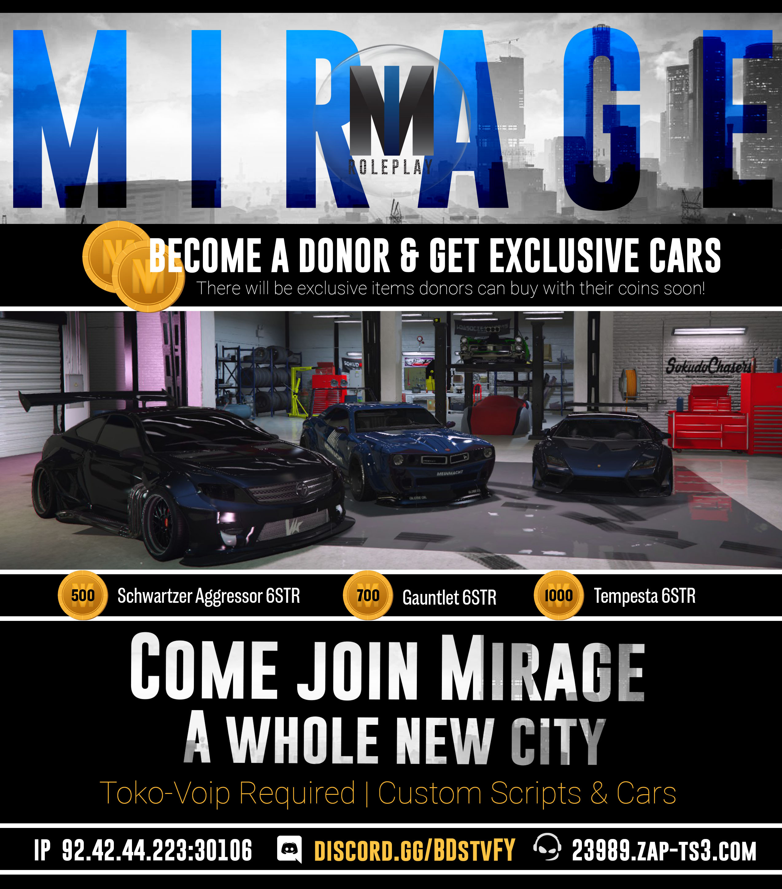 Mirage RP Serious RP Server : r/FiveMServers
