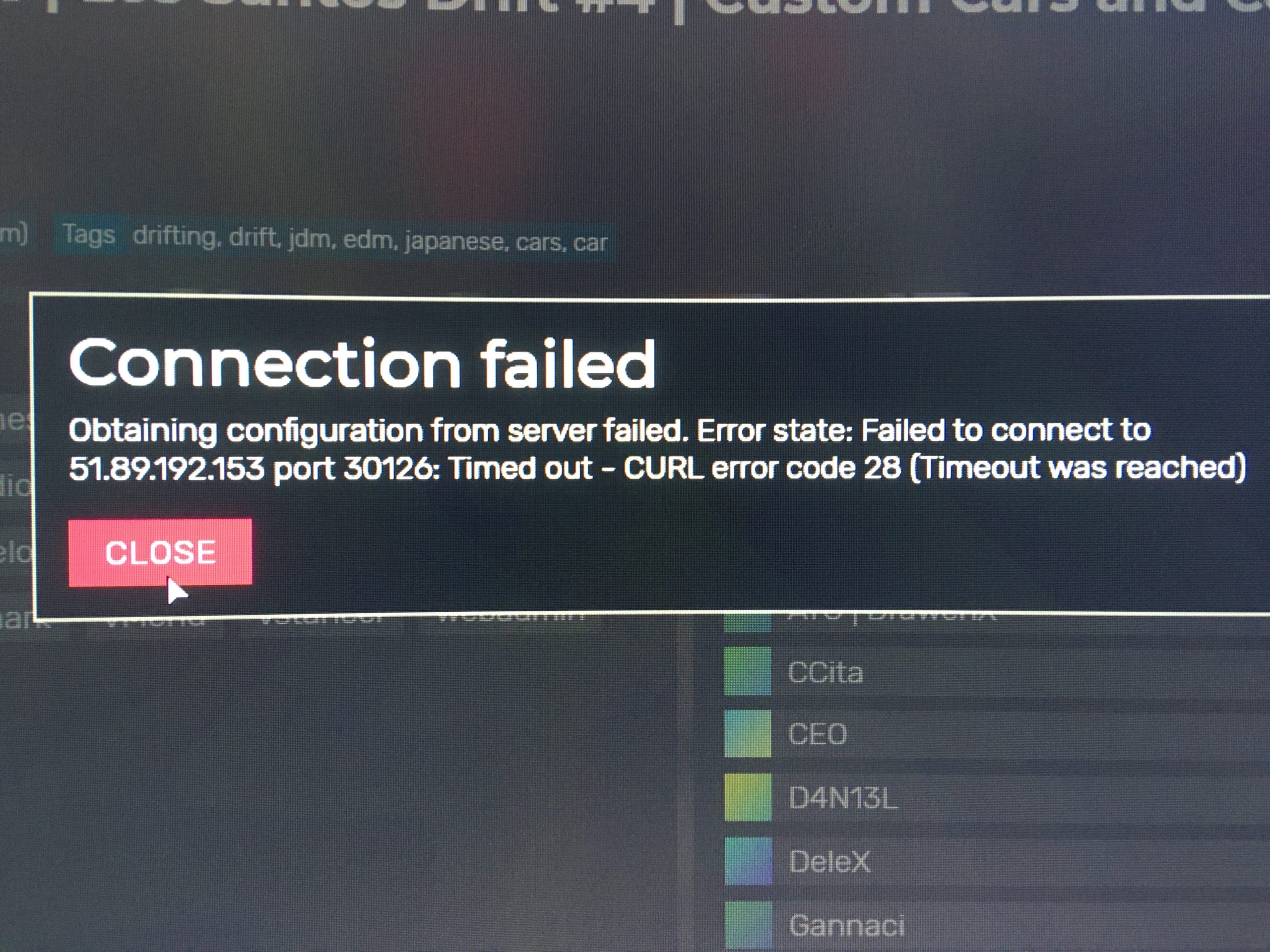Connect attempt failed rust фото 110