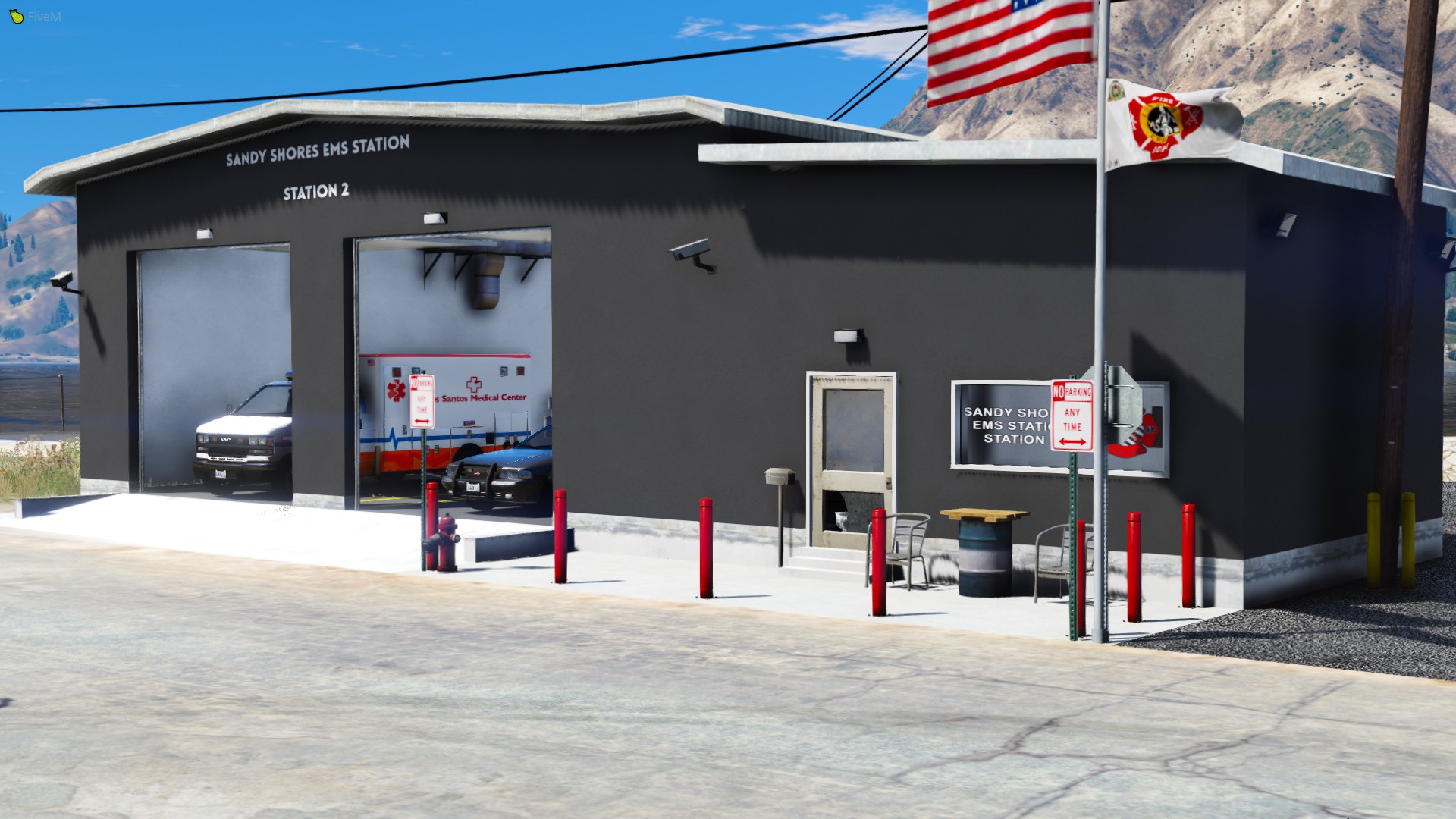 Release New Sandy Shores Firestation 3d Model Releases Cfxre