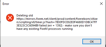 FIVEM crash (deleting old)at start - FiveM Client Support - Cfx.re ...