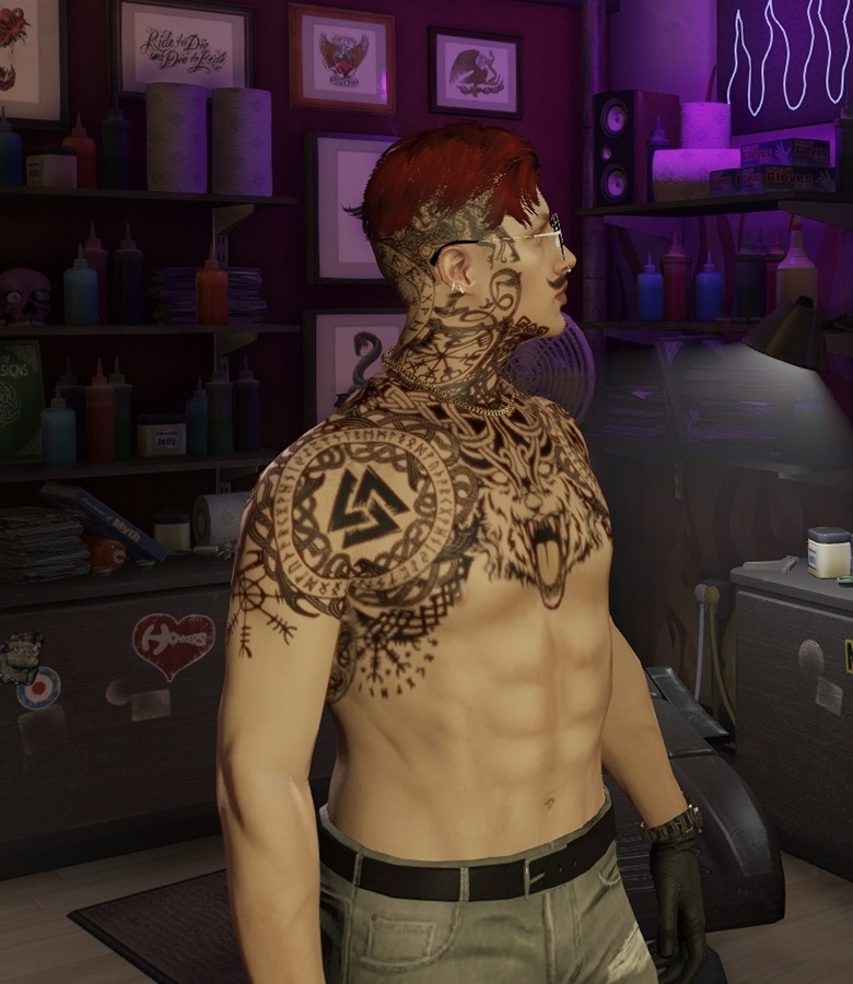 HD Face tattoos (for franklin) post malone -esque 1.0 » GamesMods.net -  FS19, FS17, ETS 2 mods