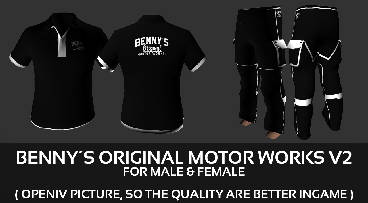 [release] Bennys Clothes [male Female] [fivem Ready] - Releases - Cfx A41