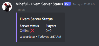 Add Server Status Discord Bot