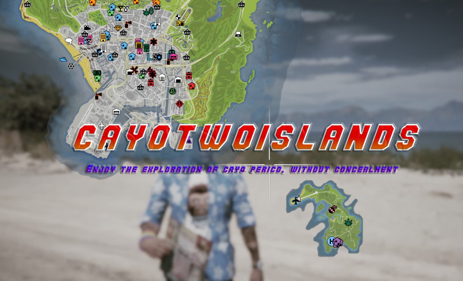How to install Satellite View Map with colorful Blips (GTA 5 MODS) 2022 