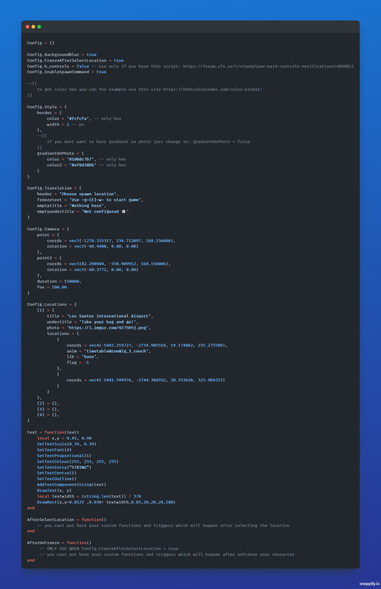 Standalone Paid Spawn Selector Releases Cfxre Community 