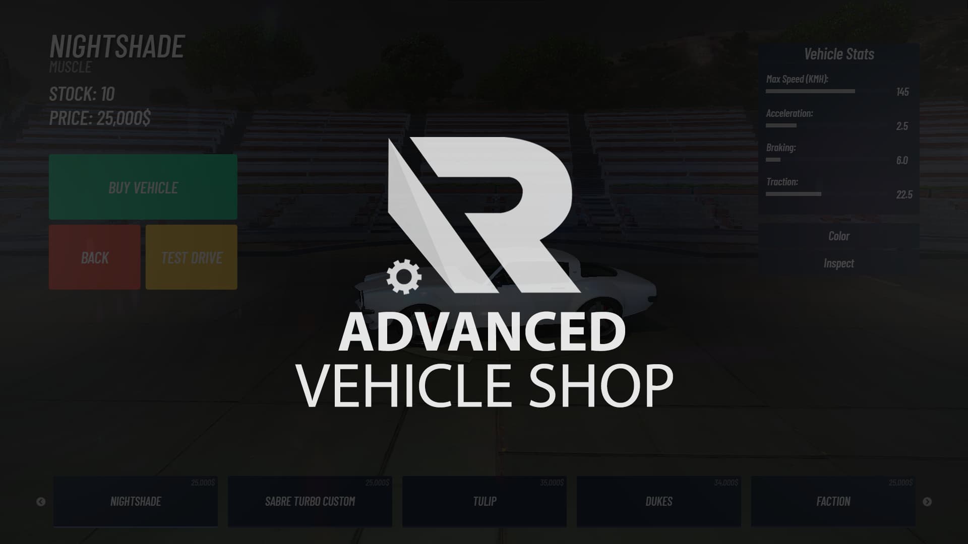RELEASE] H-Vshop - Vehicle Shop System for ESX-Legacy - Releases - Cfx.re  Community