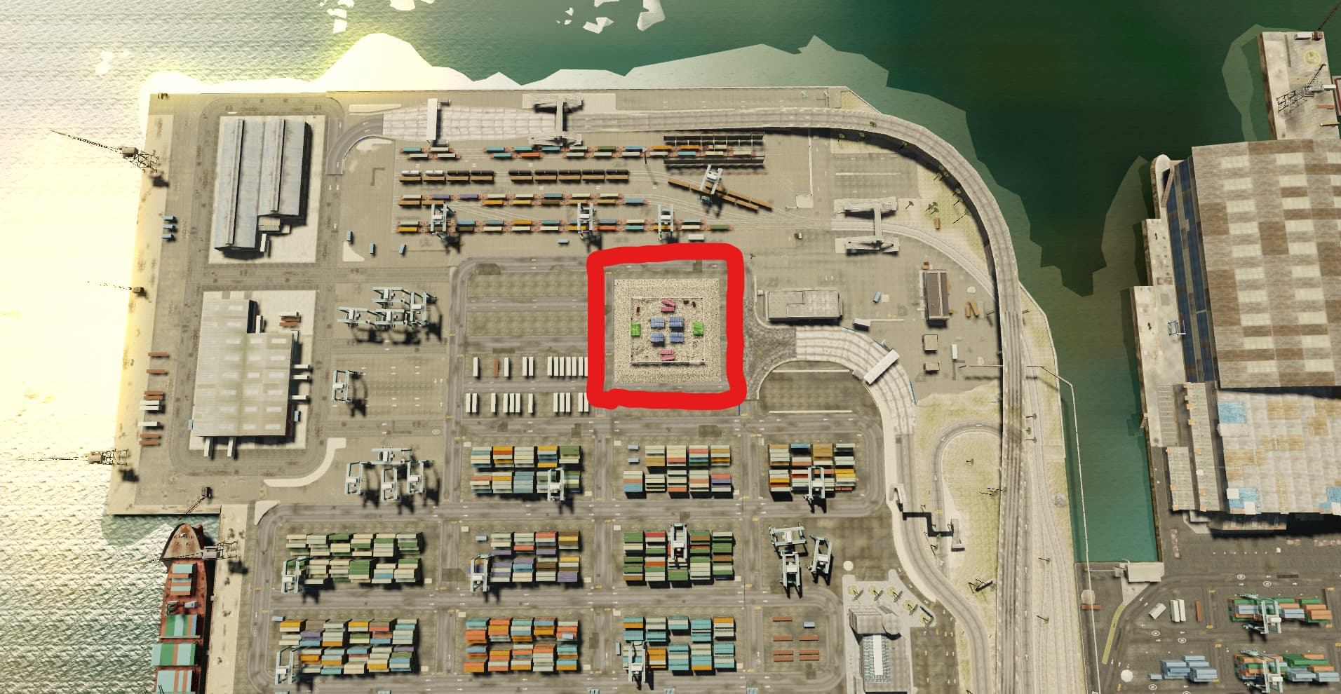 GTA V Map for Assetto Corsa - Jetsam Terminal Port 