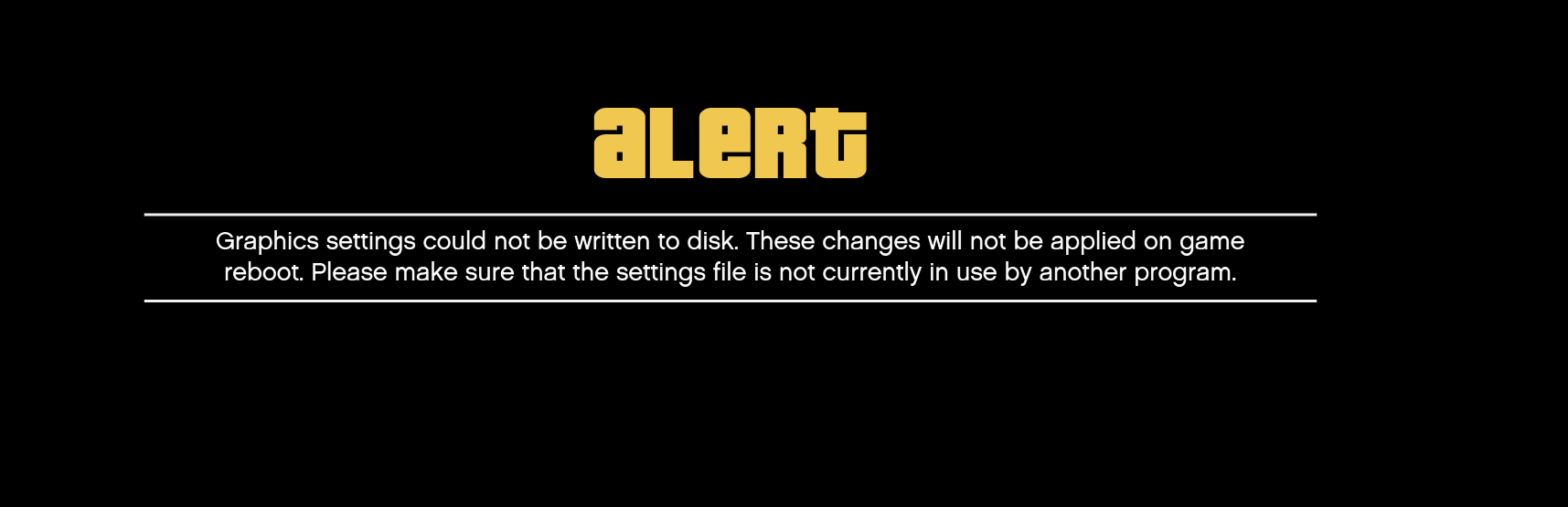 Cant Change Graphic Settings - FiveM Client Support - Cfx Forum